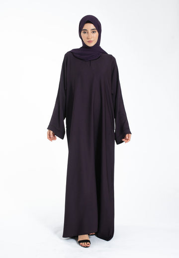 Deep Purple - Classic Abaya + Hijab