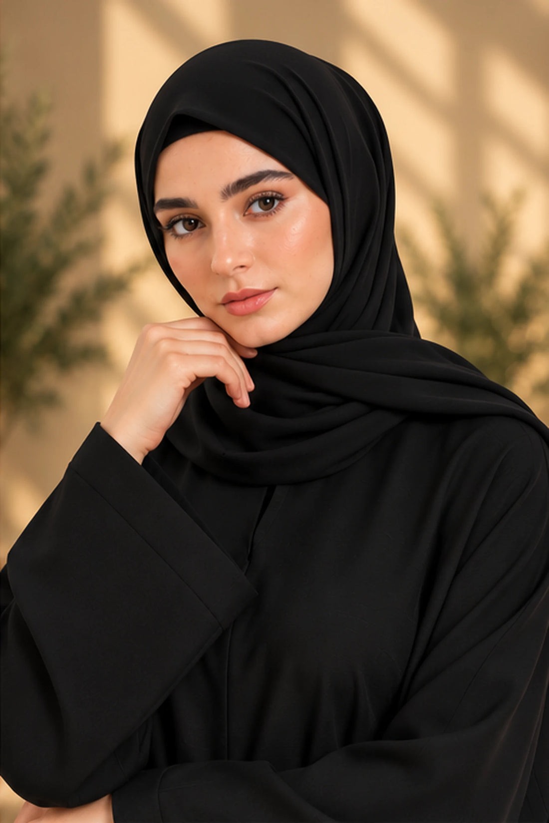 The Basic Abaya — Midnight Black