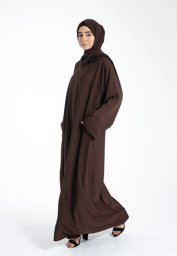 The Essential Abaya — Espresso Brown