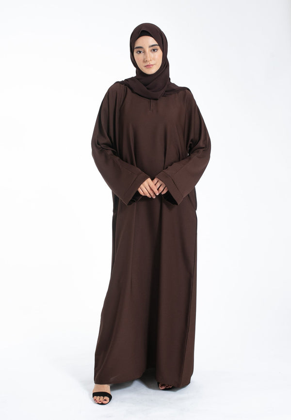 The Essential Abaya — Espresso Brown