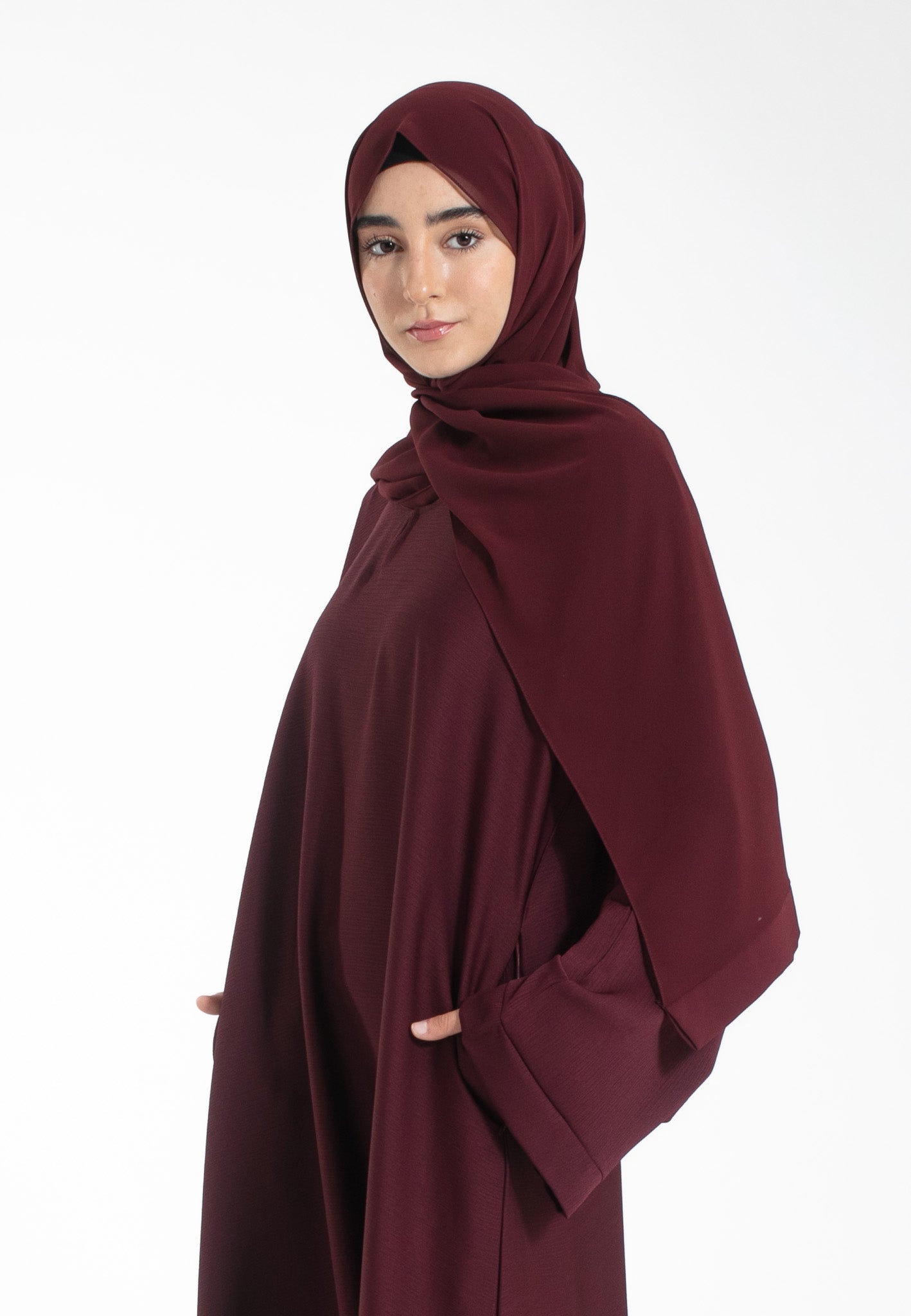 The Everyday Abaya — Red Wine Secondary image