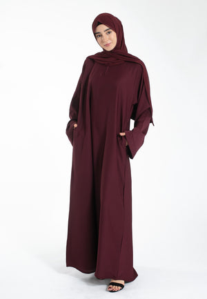 The Everyday Abaya — Red Wine