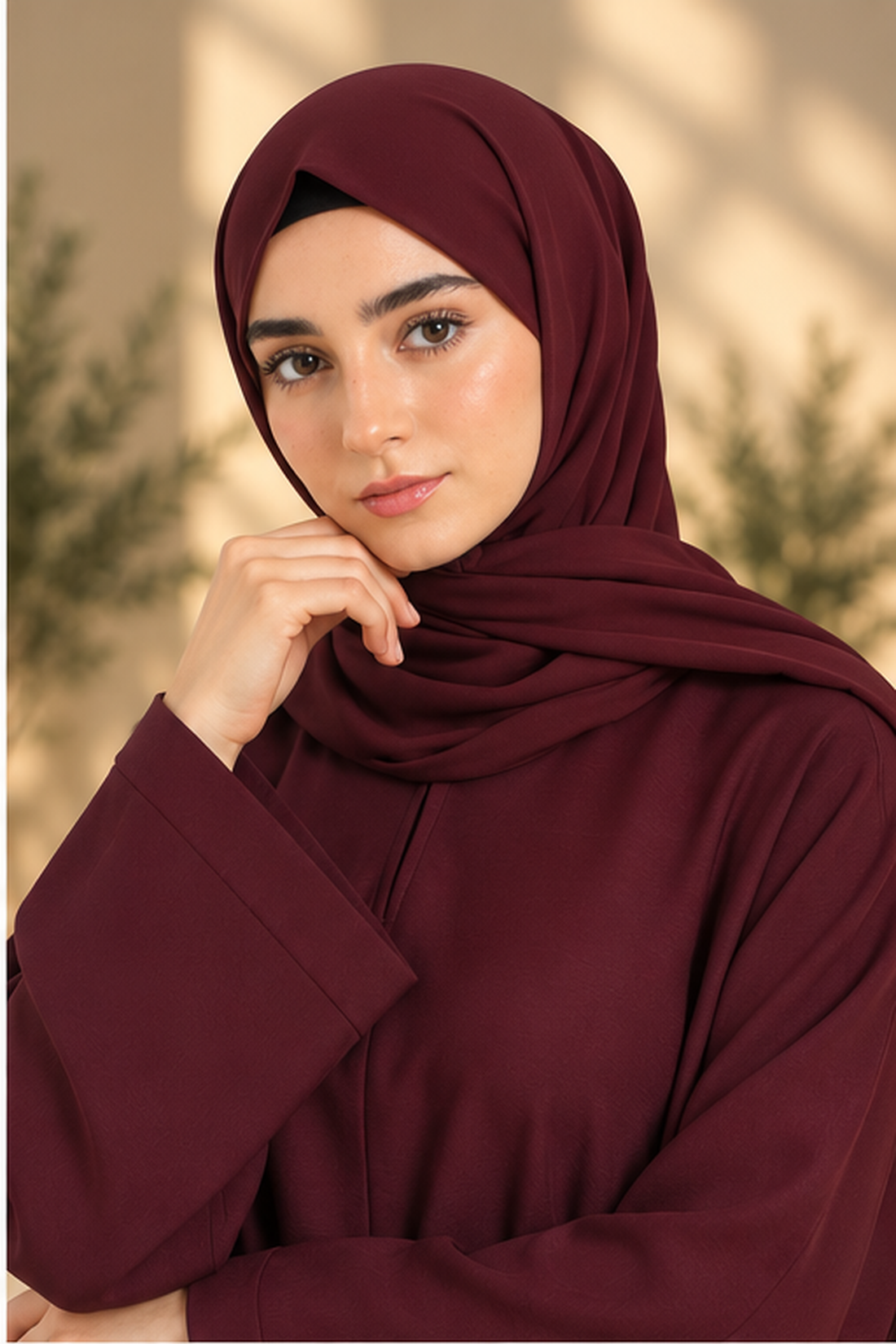 The Everyday Abaya — Red Wine