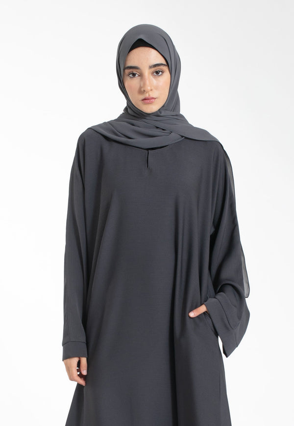 The Essential Abaya — Urban Charcoal