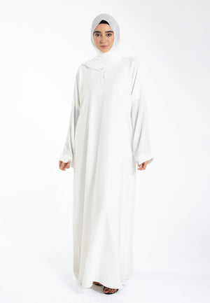 The Essential Abaya — Ivory Mist