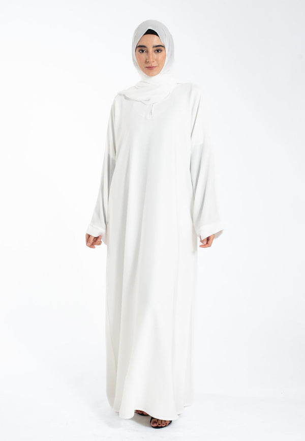 The Essential Abaya — Ivory Mist