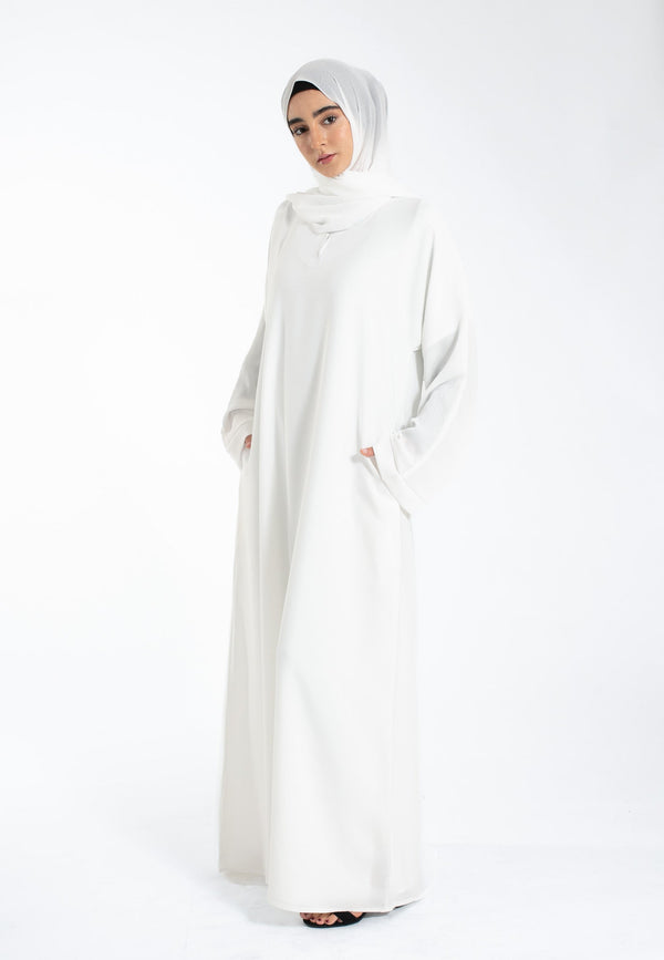 The Essential Abaya — Ivory Mist