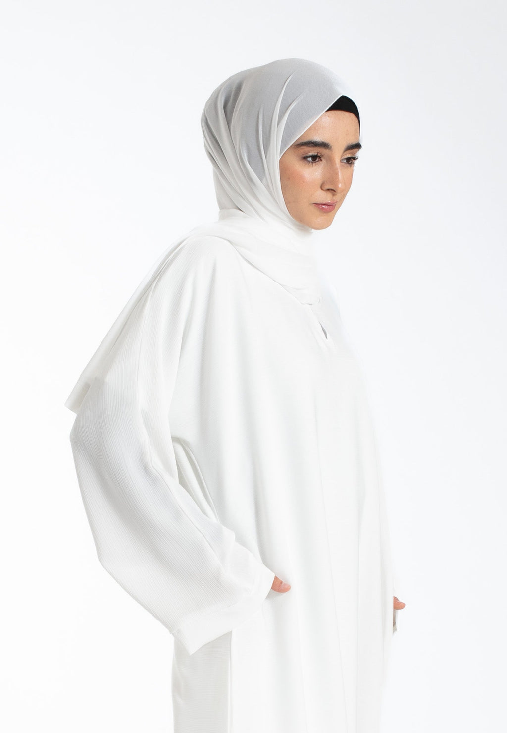 The Essential Abaya — Ivory Mist
