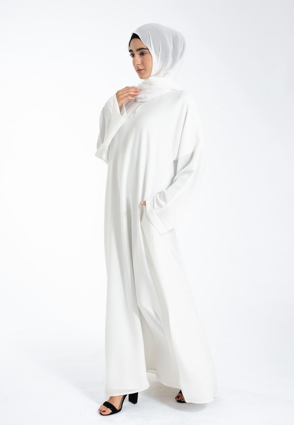 The Essential Abaya — Ivory Mist