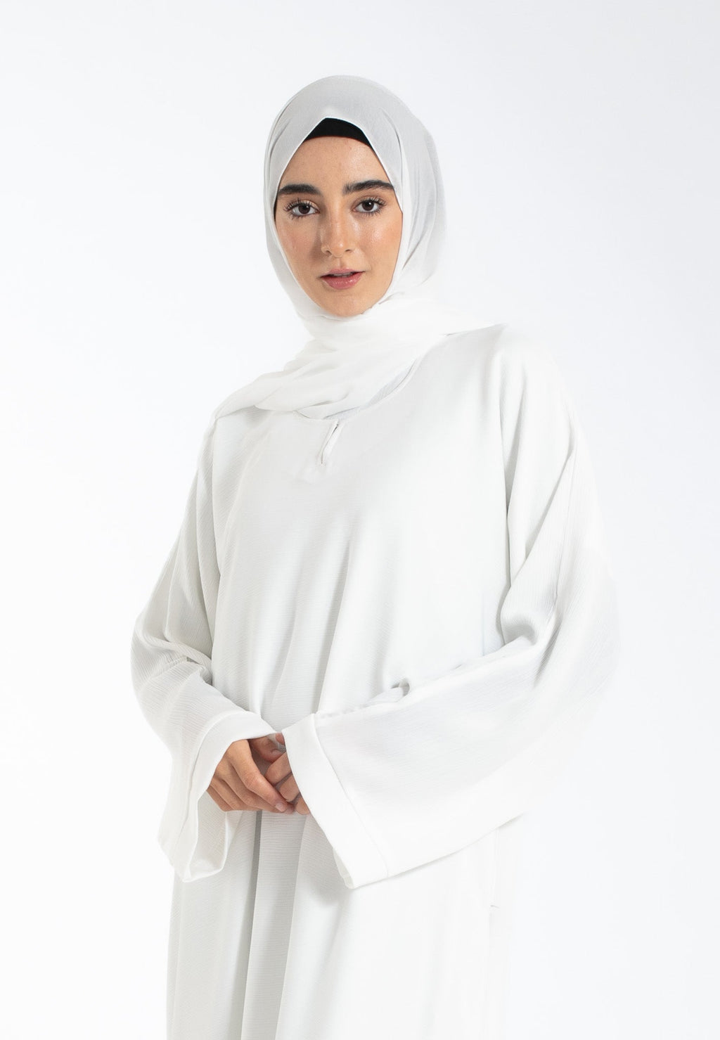 The Essential Abaya — Ivory Mist