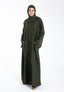 The Essential Abaya — Olive Noir